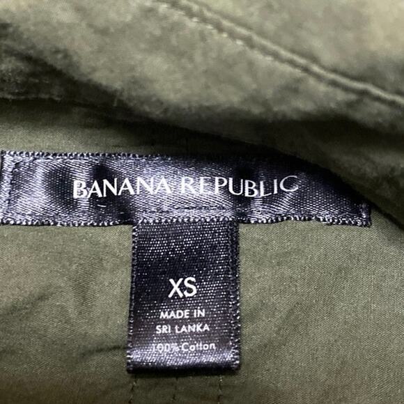 Banana Republic Women's Green Collared Long Sleeve Button Down Shirt Top Size XS - Picture 3 of 4